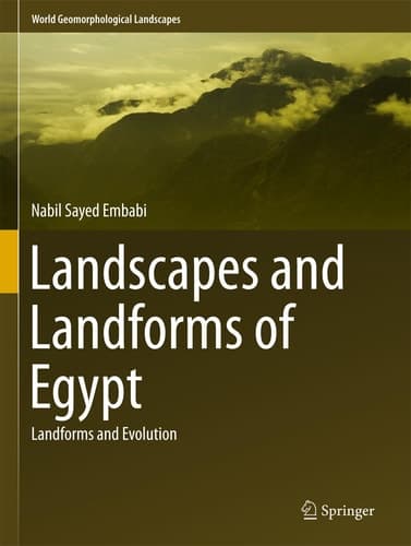 Landscapes and Landforms of Egypt Landforms and Evolution