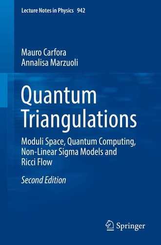 Quantum Triangulations Moduli Space, Quantum Computing, Non-Linear Sigma Models and Ricci Flow