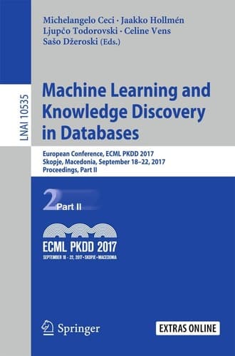 Machine Learning and Knowledge Discovery in Databases European Conference, ECML PKDD 2017, Skopje, Macedonia, September 18–22, 2017, Proceedings, Part II