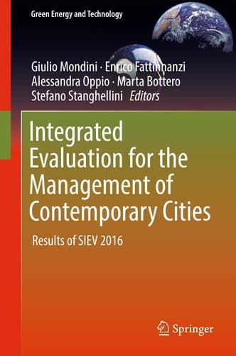 Integrated Evaluation for the Management of Contemporary Cities Results of SIEV 2016