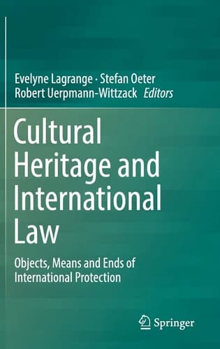 Cultural Heritage and International Law Objects, Means and Ends of International Protection