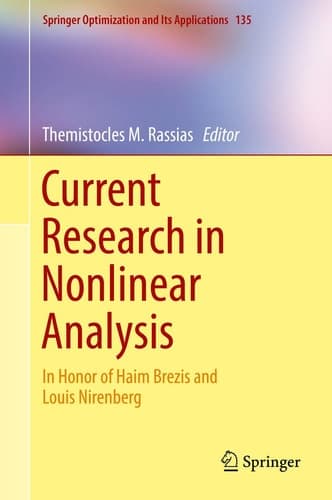 Current Research in Nonlinear Analysis In Honor of Haim Brezis and Louis Nirenberg