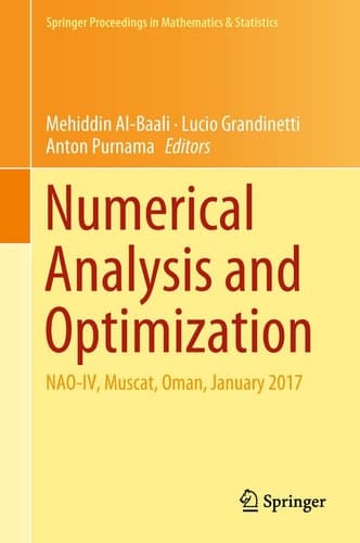 Numerical Analysis and Optimization NAO-IV, Muscat, Oman, January 2017