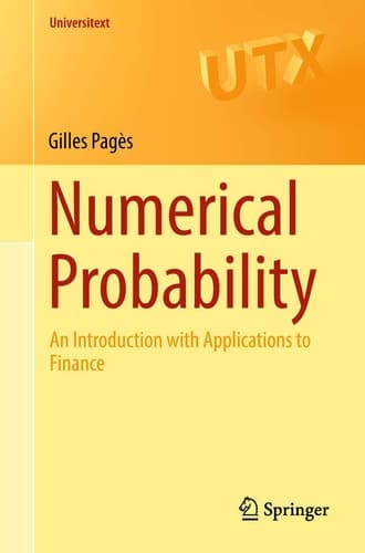 Numerical Probability An Introduction with Applications to Finance