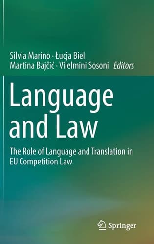 Language and Law The Role of Language and Translation in EU Competition Law