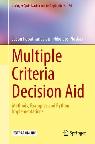 Multiple Criteria Decision Aid Methods, Examples and Python Implementations