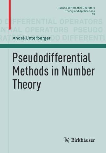 Pseudodifferential Methods in Number Theory
