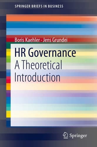 HR Governance A Theoretical Introduction