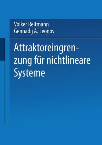 Attraktoreingrenzung für nichtlineare Systeme (Teubner-Texte zur Mathematik) (German Edition)
