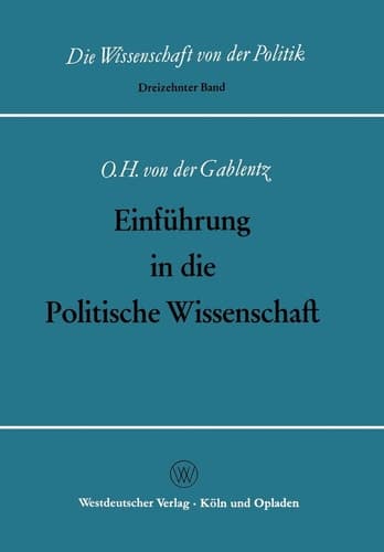 Einführung in die Politische Wissenschaft