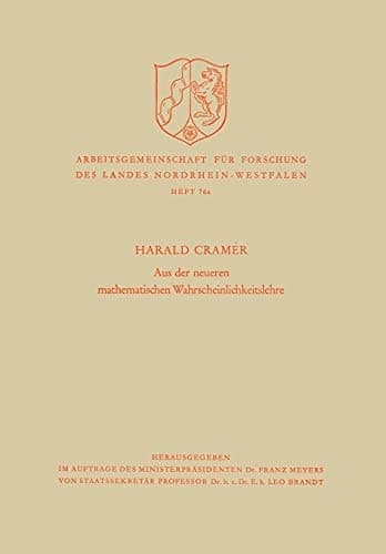 Aus der neueren mathematischen Wahrscheinlichkeitslehre (German Edition)