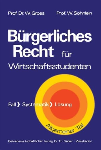 Bürgerliches Recht für Wirtschaftswissenschaftler Fall · Systematik · Lösung