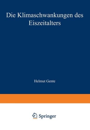Die Klimaschwankungen des Eiszeitalters (Die Wissenschaft, 129) (German Edition)