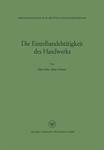 Die Einzelhandelstätigkeit des Handwerks