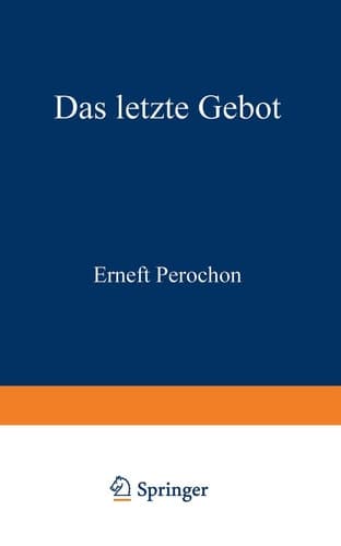 Das letzte Gebot Roman