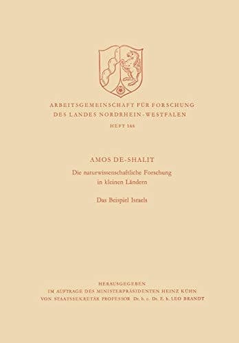 Die naturwissenschaftliche Forschung in kleinen Ländern Das Beispiel Israels