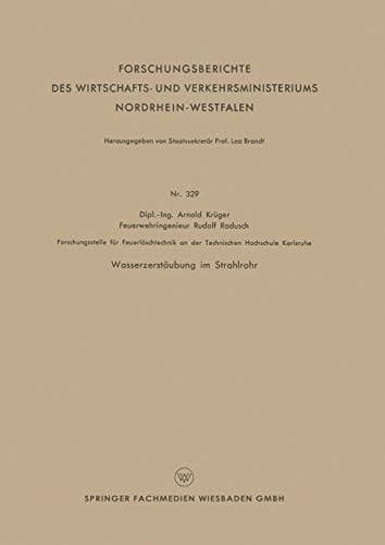 Wasserzerstäubung im Strahlrohr