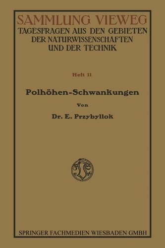 Die Polhöhenschwankungen (Sammlung Vieweg) (German Edition)