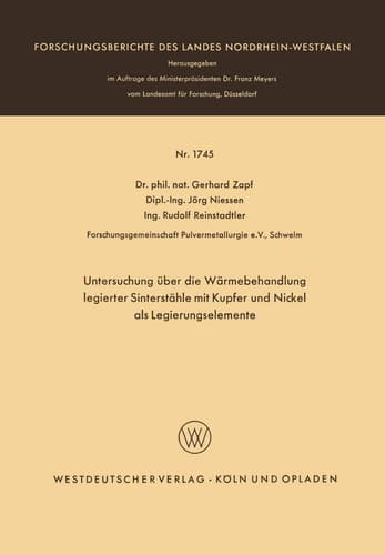 Untersuchung über die Wärmebehandlung legierter Sinterstähle mit Kupfer und Nickel als Legierungselemente