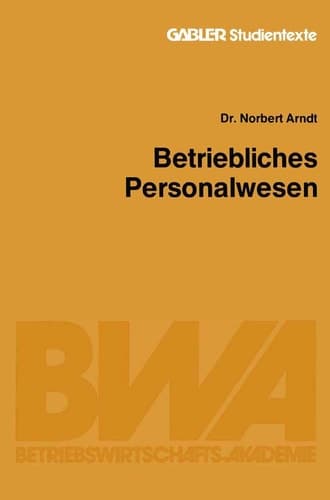 Betriebliches Personalwesen (German Edition)