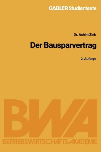 Der Bausparvertrag