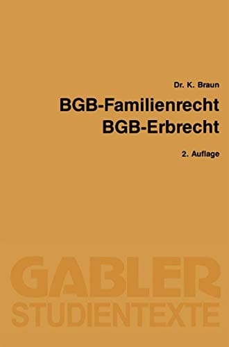 BGB — Familienrecht, BGB — Erbrecht