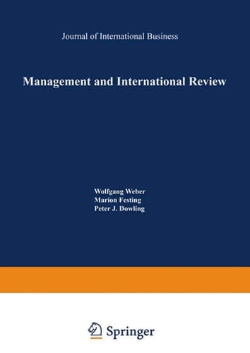 Management and International Review Cross-Cultural and Comparative International Human Resource Management