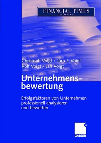 Unternehmensbewertung Erfolgsfaktoren von Unternehmen professionell analysieren und bewerten