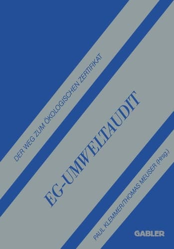 EG-Umweltaudit Der Weg zum Ökologischen Zertifikat