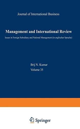Management and International Review Euro-Asian Management and Business II — Issues in Foreign Subsidiary and National Management