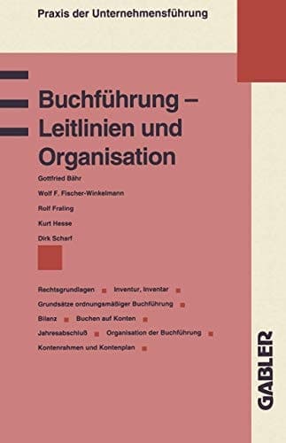 Buchführung — Leitlinien und Organisation Rechtsgrundlagen Grundsätze ordnungsmäßiger Buchführung Inventur, Inventar Bilanz Buchen auf Konten Jahresabschluß Kontenrahmen und Kontenplan