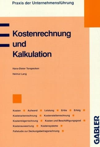 Kostenrechnung und Kalkulation