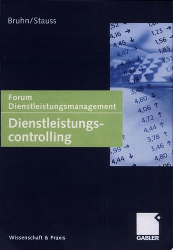 Dienstleistungscontrolling Forum Dienstleistungsmanagement