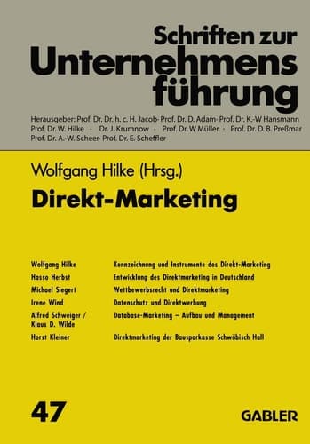 Direkt-Marketing (Schriften zur Unternehmensführung) (German Edition)