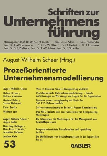 Prozeßorientierte Unternehmensmodellierung: Grundlagen ― Werkzeuge ― Anwendungen (Schriften zur Unternehmensführung) (German Edition)