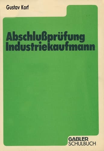 Abschlußprüfung Industriekaufmann