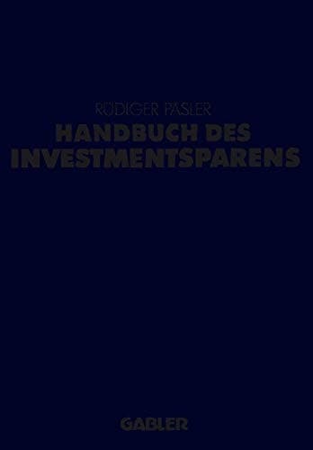 Handbuch des Investmentsparens
