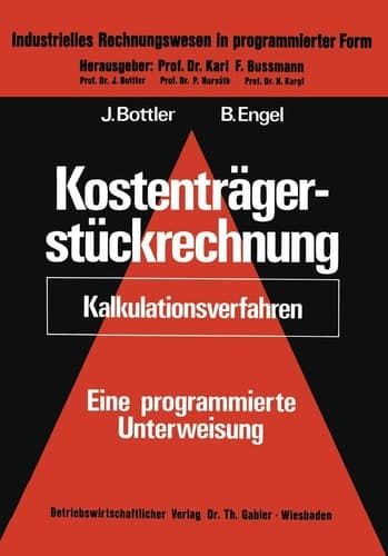 Kostenträgerstückrechnung (Kalkulationsverfahren) eine programmierte Unterweisung