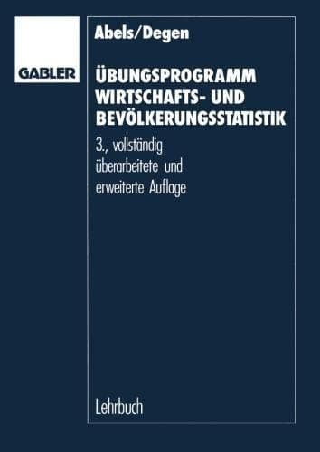 Übungsprogramm Wirtschafts- und Bevölkerungsstatistik