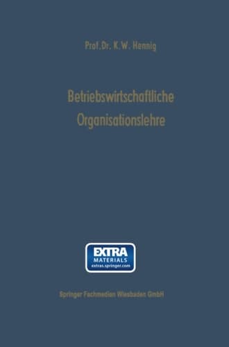 Betriebswirtschaftliche Organisationslehre