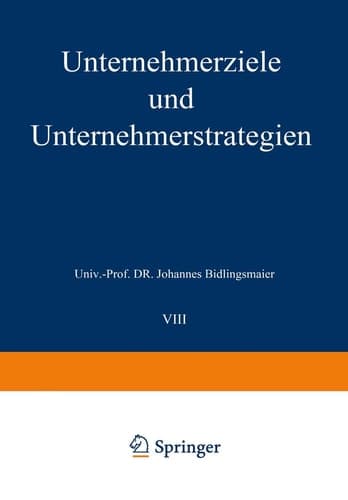 Unternehmerziele und Unternehmerstrategien