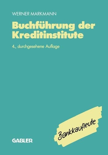 Buchführung der Kreditinstitute Lehrbuch