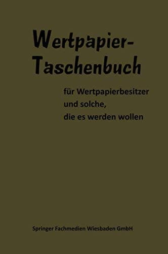 Wertpapier Taschenbuch