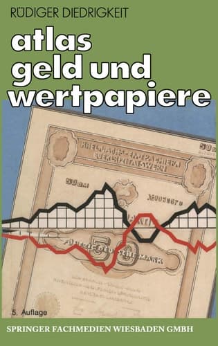 Atlas Geld und Wertpapiere Handel der Banken mit Geld und Wertpapieren