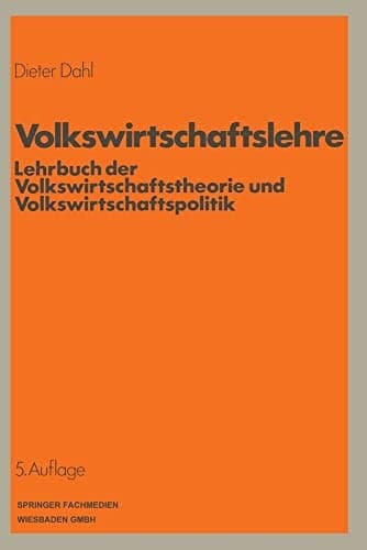 Volkswirtschaftslehre Lehrbuch der Volkswirtschaftstheorie und Volkswirtschaftspolitik