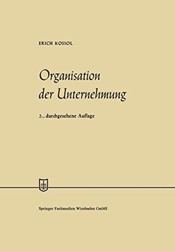 Organisation der Unternehmung