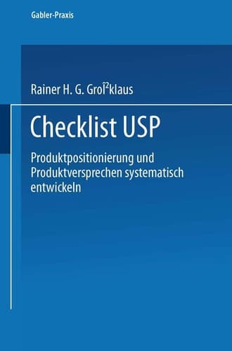 Checklist USP — Produktpositionierung und Produktversprechen systematisch entwickeln —