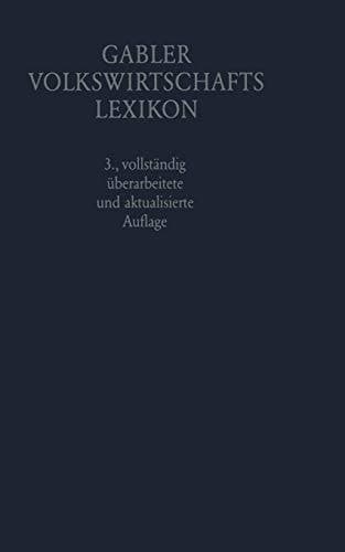 Gabler Volkswirtschafts Lexikon (German Edition)