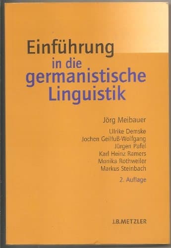 Einführung in die germanistische Linguistik