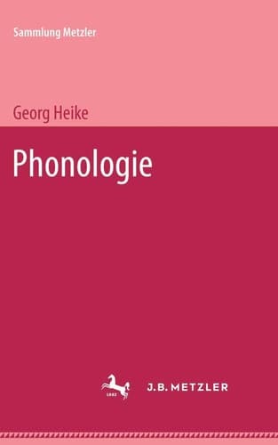 Phonologie (Sammlung Metzler) (German Edition)